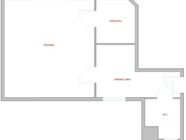 Paris XVème : Studio de 14.81m²