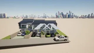 Villa neuve T4 - Maison jumelée - Projet sur plan 