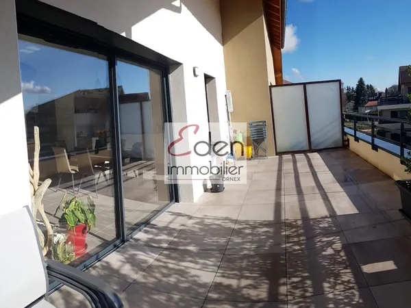 ORNEX-T3 avec grande terrasse meublé de 71m2