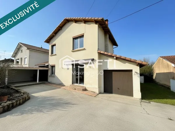 Maison 6 pièces 103 m² avec garage et jardin