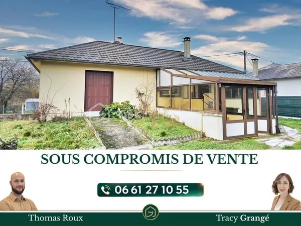 Pavillon années 70 avec sous-sol complet et jardin clos - Griselles