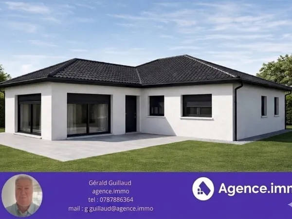38630 Les Avenières, à vendre une maison à construire sur 590