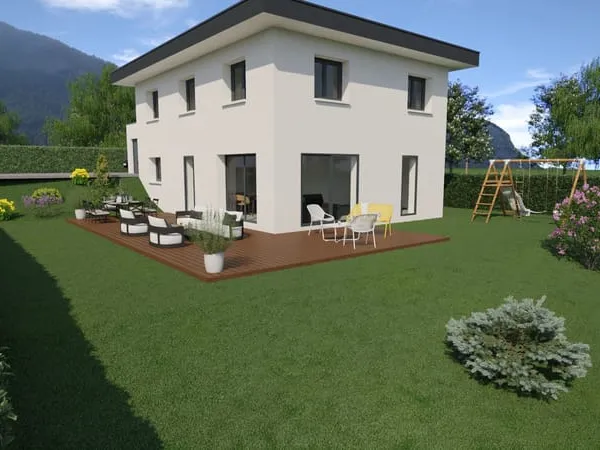 CHEVRY, VILLA INDIVIDUELLE 160m2, 4 CHAMBRES, DEMI SOUS SOL