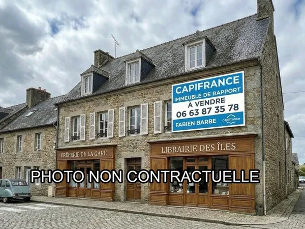 Immeuble de rapport avec local commercial + appartement - Rentabilité 8 % - GUER (56) - Saint-Cyr Co