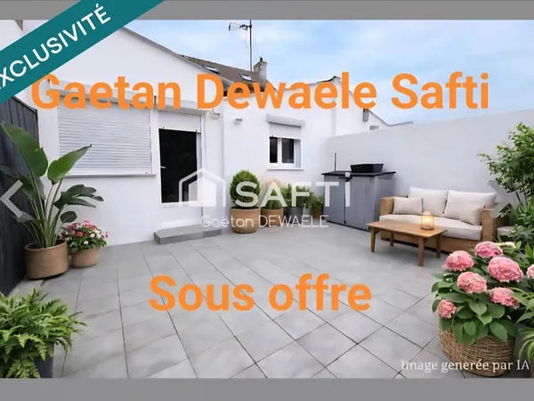 Maison familiale 3 chambres avec jardin