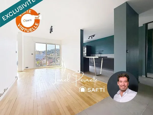Caluire St Clair. Appartement lumineux avec vue