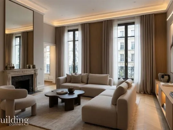 Paris 8ème- Palais Galliera - Appartement 5 pièces 170 m2 avec balcon filant