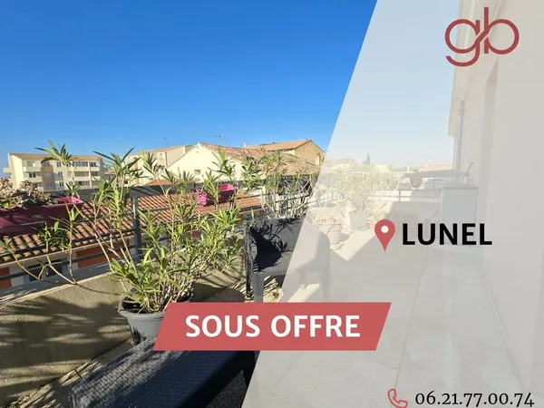 Appartement T3 avec terrasse et garage au coeur de Lunel
