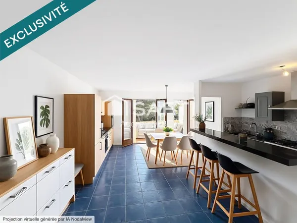 BANDOL - CHARMANT APPARTEMENT TRAVERSANT LUMINEUX AVEC VUE DÉGAGÉE - IDÉAL INVESTISSEMENT LOCATIF - 
