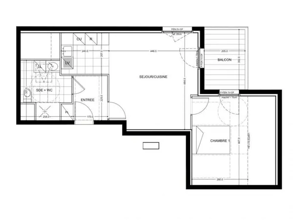 Vente Appartement 2 pièces