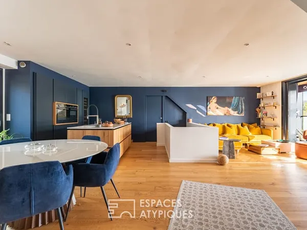 Maison contemporaine avec vue panoramique et terrasses