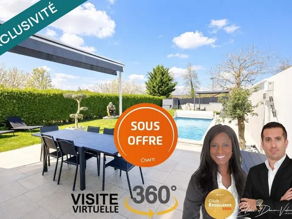 Maison T5 - 106 m² - Jardin 521 m² avec piscine