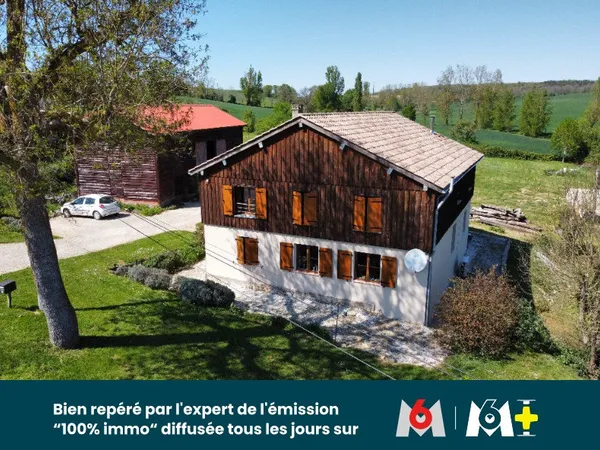 Maison rénovée 187 m² avec 1,3 ha dont 4720 m² constructibles - Seyches