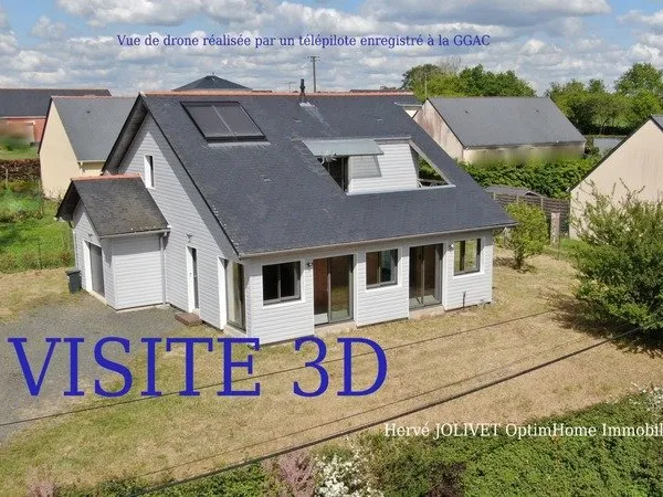 MAISON EN BOIS + JARDIN + GARAGE + CAVE