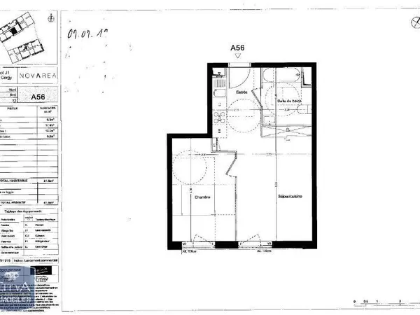 Appartement 2 pièces 42 m²