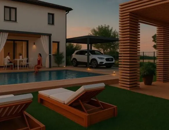 Maison neuve 120 m² avec 4 chambres et suite ...