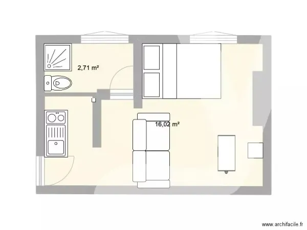 Appartement 2 pièces 36 m²