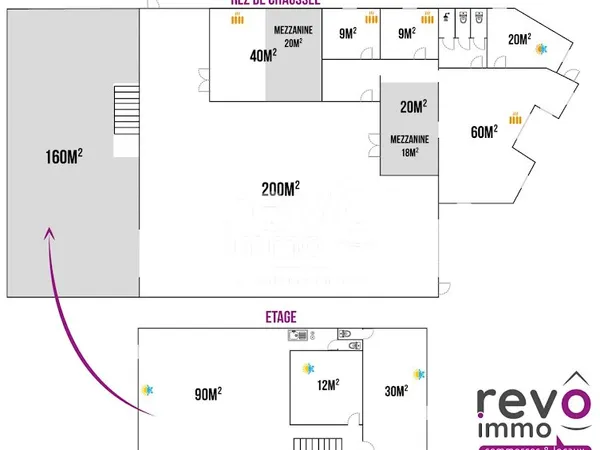 Bureaux 625 m²