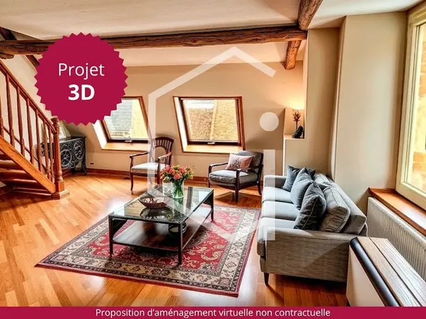 Duplex 3 pièces 59 m²