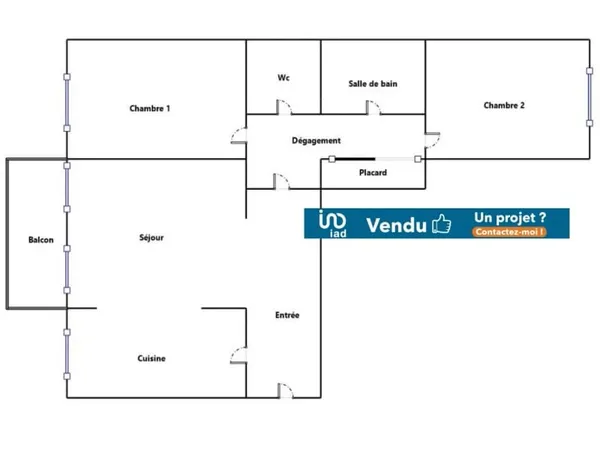 Appartement 4 pièces 76 m²