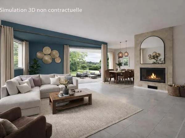 Villa d'architecte de 195 m2 au sol avec piscine sur parc de 3 200 m2 à Chomérac