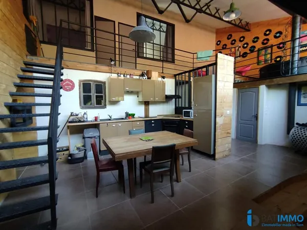 Ensemble immobilier-Loft-Appartement T3- Local commercial 