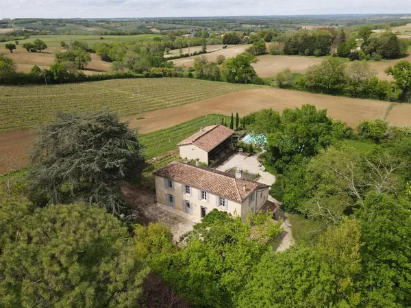 Gers—Maison gasconne et maison d'amis avec piscine secteur Condom 