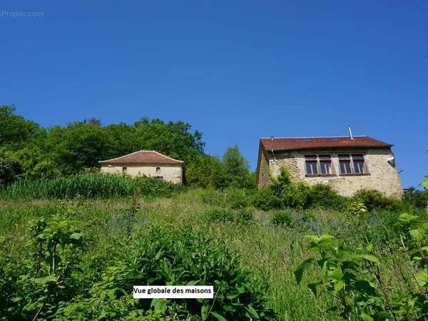 ? Lieu de vie en pierre avec vue, ensemble immobilier 2 maisons & 1,2 ha de nature - Teyssieu (46) 