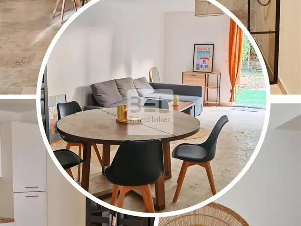 Appartement moderne rénové-T3-terrasse privative 