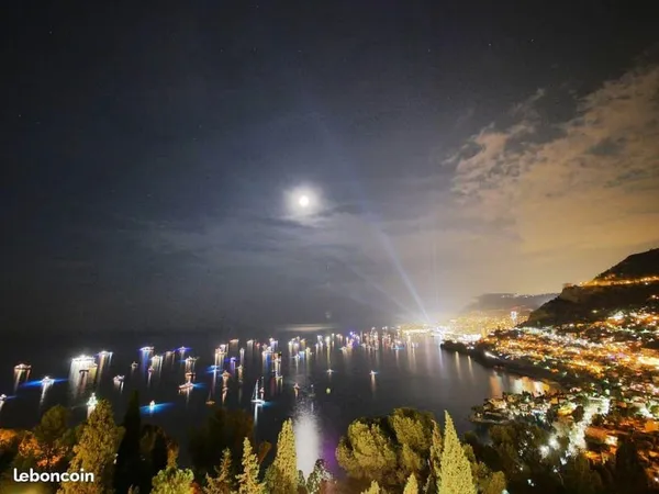 Vue mer panoramique , vue de Monaco