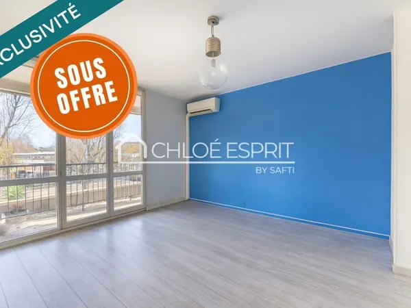 Appartement 3 pièces avec balcon + 2 parkings