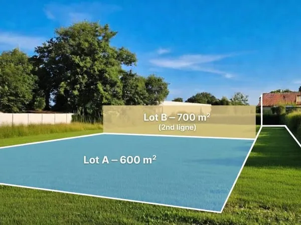 EXCLU - Terrain de 700m² côté bassin !