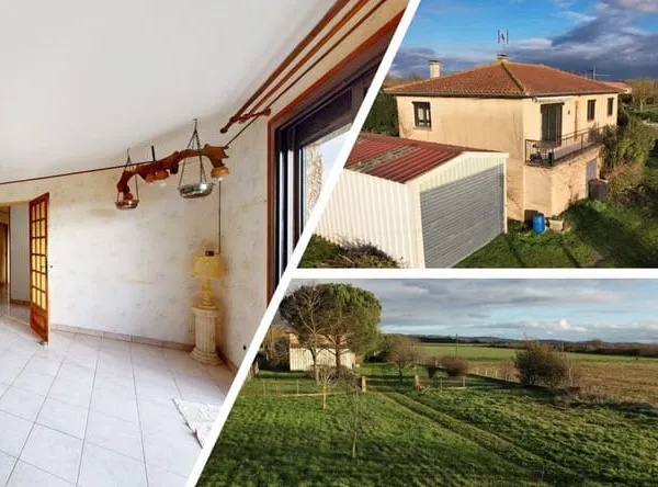 Lherm, au calme et tout proche de Muret, 2 maisons à usage