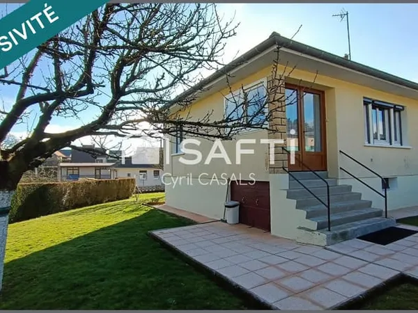 Charmante maison mitoyenne de 82 m2 sur sous sol complet avec 3 chambres 