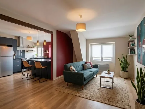 Appartement 2 pièces 62 m² 