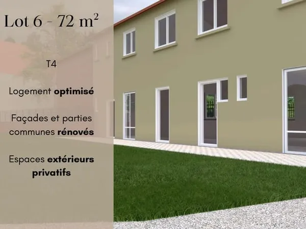 Appartement 2 pièces 72 m² 