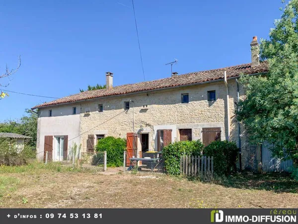 Maison Vente Ruffec 6p 95m² 88000€