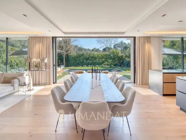 Mougins - Villa neuve dans domaine privé, 5 chambres en suite, piscine chauffée