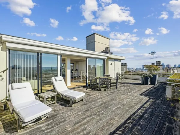 Penthouse duplex à vendre Paris 16, 2/3 chambres, terrasses