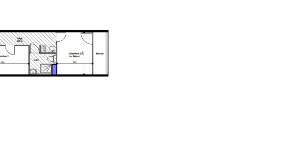 Appartement 1 pièce 29 m²
