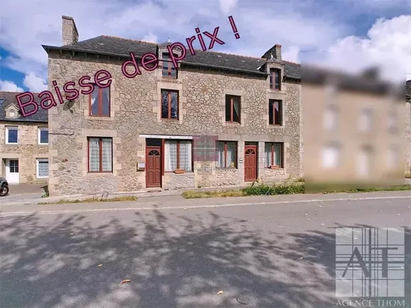 Maison 4 chambres, terrain, beau potentiel