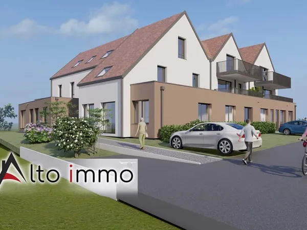 Appartement T4 neuf de 84,87 m2 avec terrasse de 32,40 m2 et cuisine équipée - Lot 13