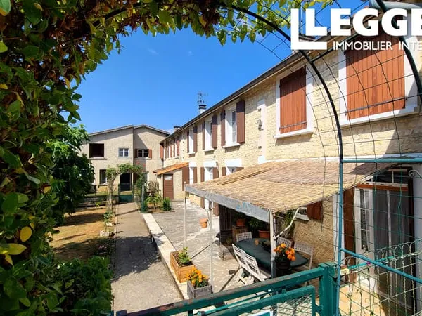 Ensemble immobilier rentable + à rénover. Opportunité à Aunac 