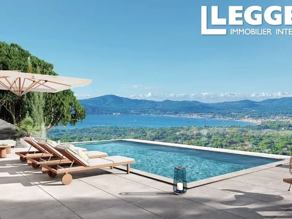 Grimaud - Beauvallon. Villa neuve contemporaine, 6 pièces, piscine, vues panoramiques 