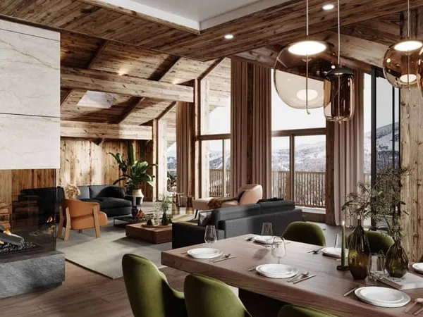 Magnifique chalet avec piscine au sein d'une résidence de prestige 