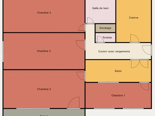 Appartement Location Paris 19e Arrondissement 4p 17m² 890€