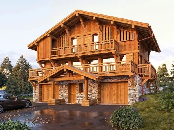 LES GETS - Chalet neuf de 4 chambres aux Gets 