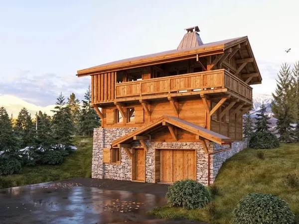 LES GETS - Chalet neuf de 3 chambres aux Gets 