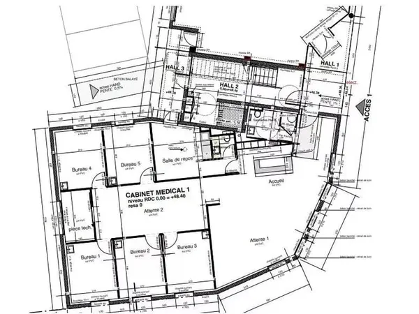 Bureaux 6 pièces 200 m² 