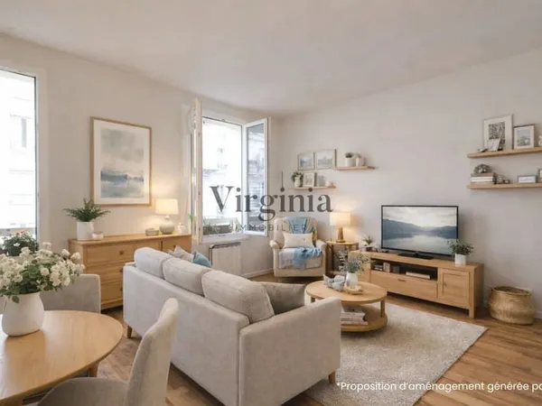 Appartement 3 pièces 56 m²